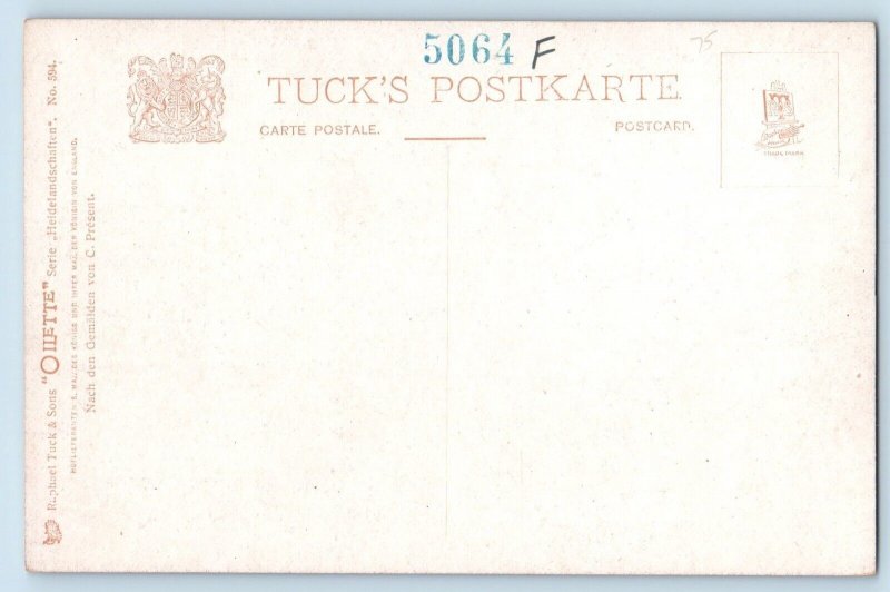 Caputh Brandenburg Germany Postcard Am Torfstich c1910 Oilette Tuck Art