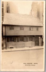 Paul Revere Home, Boston MA  c1923 Vintage Postcard Y02