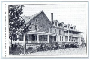 c1940 Milton Wright Memorial Home Chambersburg Pennsylvania PA Vintage Postcard