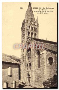 Postcard Old Embrun La Cathedrale South coast Big and beautiful Verriere the ...