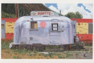 Trailer Park American Diner Mobile Burger Breakfast Van Postcard