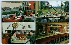 ST. PETERSBURG, FL Florida~ Roadside CAMEO RESTAURANT, Plaid Bar c1950s Postcard