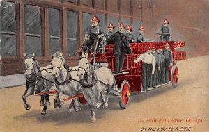 Hook And Ladder Chicago IL USA Postcard