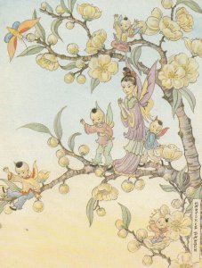 Chinese Fairy Fairies Childrens Postcard
