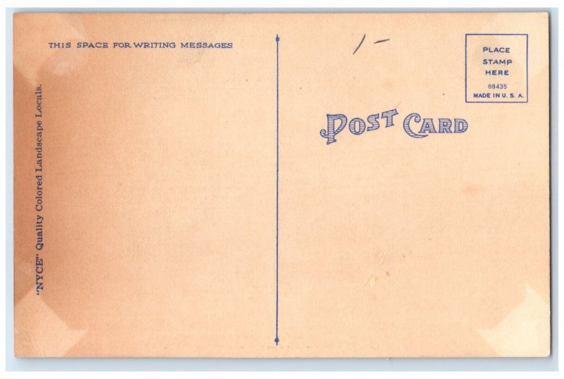 c1940's Road Scene Greetings from Cedar Rapids IA Vintage Unposted Postcard