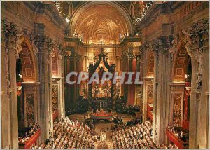 Postcard Modern Roma The Basilica of St. Peter Interior
