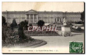 Old Postcard Compiegne Chateau La Facade Riviera Park