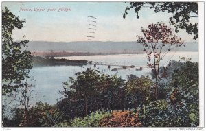 Peoria, Upper Free Bridge, Illinois, PU-1911