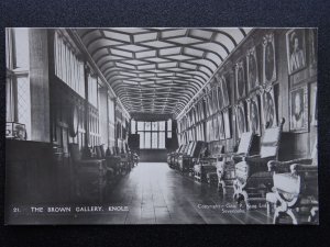 Kent Sevenoaks KNOLE CASTLE The Brown Gallery c1940s RP Postcard by Geo P. King