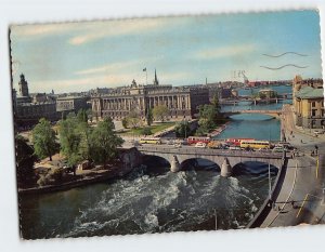 Postcard Nordstrom med Riksdagshuset, Stockholm, Sweden