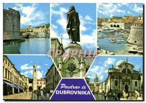 Postcard Modern Pozdrav iz Dubrovnik