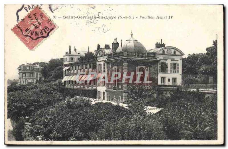 Old Postcard Saint Germain en Laye Pavillon Henri IV