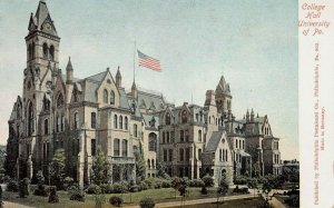 College Hall, University of Pennsylvania, Philadelphia, PA., Very Early Postcard
