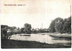 Canton View On Sioux River 1920 Unued SD