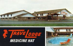 Travelodge Motor Inn Medicine Hat Alberta AB Alta Motel Unused Vintage Postcard 