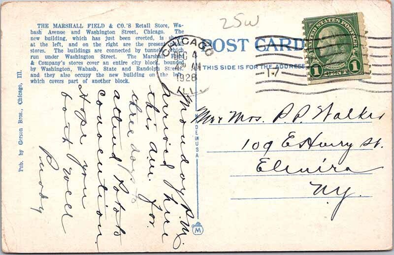 Postcard SHOP SCENE Chicago Illinois IL AM5541