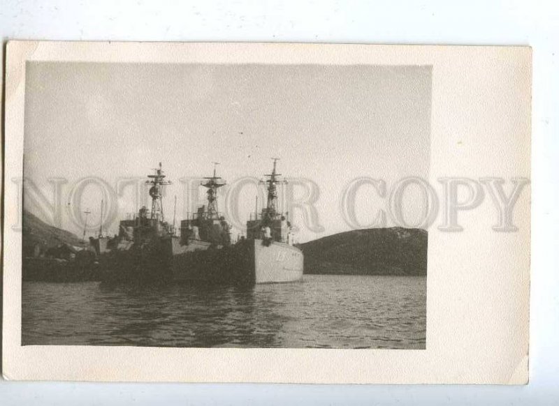 187670 Severomorsk RUSSIA Naval Fleet SHIPS old REAL PHOTO