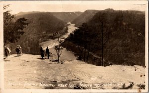 RPPC Scene from Hawks Nest Rock Ansted WV Vintage Postcard J64