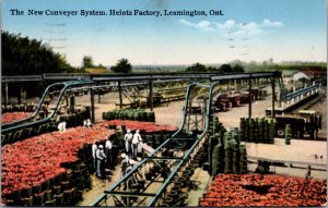 Postcard The New Conveyer System at Heintz Factory in Leamingotn, Ontario Canada