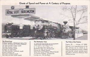 The Royal Scot & The Burlington Train Giants Of Speed and Power Chicago World...