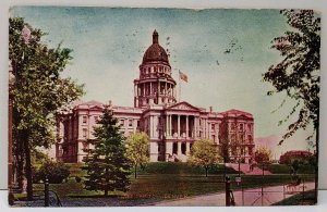 Colorado 1909 Denver State Capitol to Chambersburg Pa Postcard E16