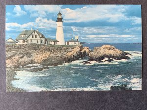 Portland Headlight ME Chrome Postcard H1200083645