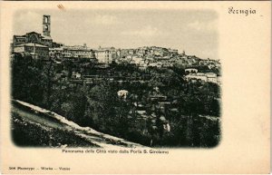 CPA Perugia Panorama della Citta visto dalla Porta S. Girolamo ITALY (801292)