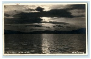 1931 Flathead Lake Montana MT Kalispell RPPC Photo Posted Vintage Postcard