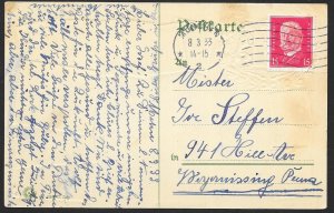 BAVARIA Stamps on Postcard Embossed Shield Used c1910s