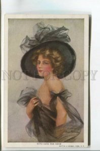 478117 Philip BOILEAU Belle Lady with Care for None Vintage postcard R&N #109