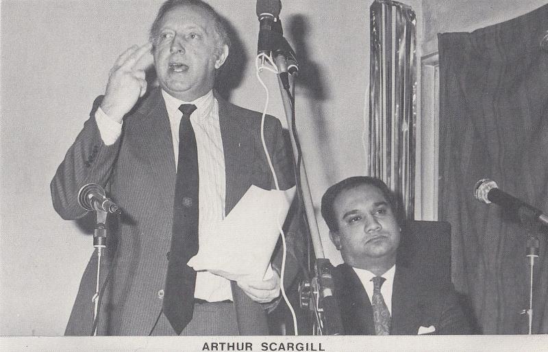 Arthur Scargill Labour MP Postcard