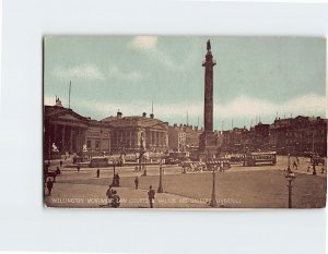 Postcard Wellington Monument Law Courts 8 Walker Art Gallery Liverpool England