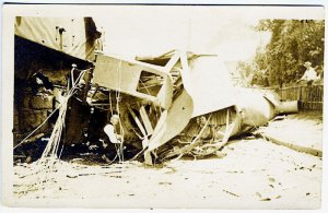 Bridgeport CT Railroad RR Train Wreck Real Photo RPPC Postcard 3