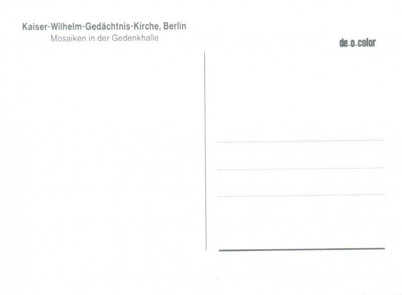 Kaiser Wilhelm Gedachtnis Kirche,Berlin,Germany