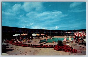 Postcard La Sands Western Hills Hotel - Shreveport Louisiana - Pool