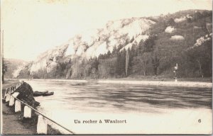 Belgium Un rocher à Waulsort Vintage Postcard B111