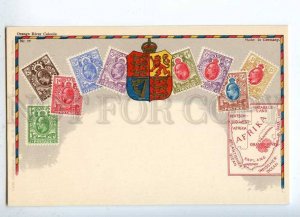 231938 ORANGE RIVER COLONIE Coat of arms STAMPS Vintage Zieher