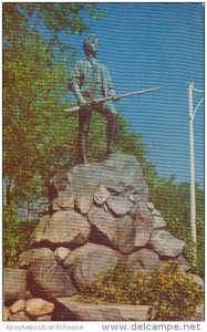 Massachusetts Lexington Statue Of Captain Parker