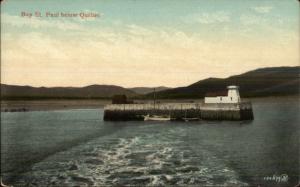 Baie Bay St. Paul Quebec Lighthouse c1910 Postcard