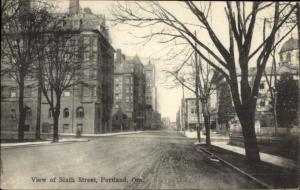 Portland OR 6th St. c1910 Postcard