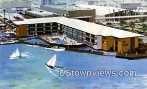 Boatel Motor Lodge - Oakland, California CA Postcard