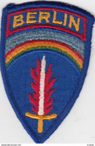 BERLIN OCCUPANCE Military Patch, 1940s; Rare