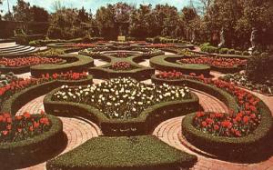 NC - New Bern. Formal Gardens at Tryon Palace