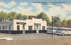 Cartersville Georgia Greyhound Bus Station Vintage Postcard AA29714 