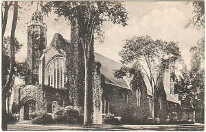 The Chapel, Bates College, Lewiston, Maine, Antique Postcard, Local Publisher