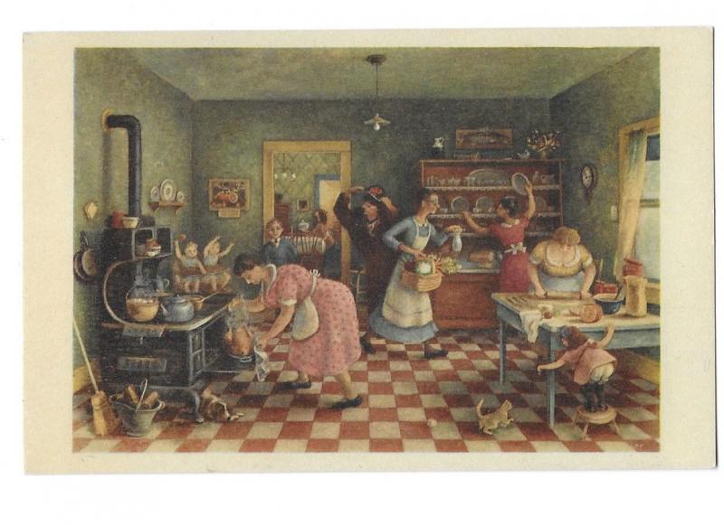 Thanksgiving Painted by Doris Lee Pr Arthur Jaffe Heliochrome Co