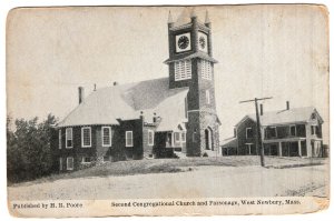 West Newbury, Mass, Second Congregational Church and Parsonage