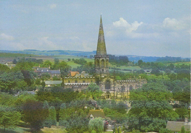 Derbyshire Postcard - Octagonal Tower - All Saints Church - Bakewell  Ref TZ5353