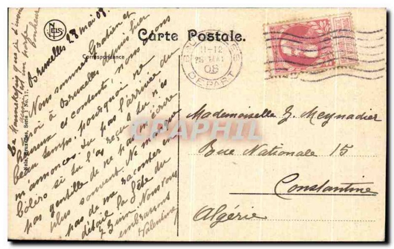 Old Postcard Brussels City Hotel