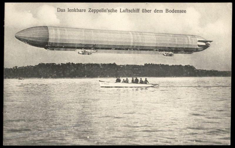 Germany Pioneer Zeppelin Airship In Flight Over Bodensee Lake Constance PP 78651